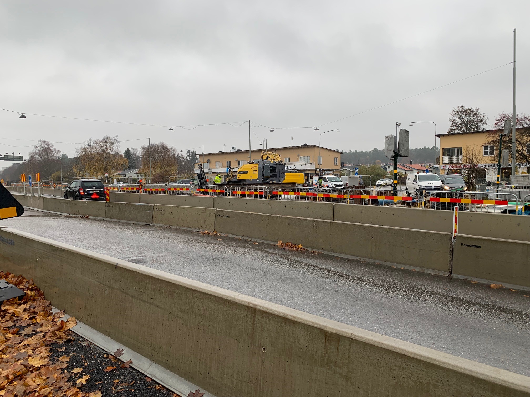 Trafikavstängningar vid Islandstorget