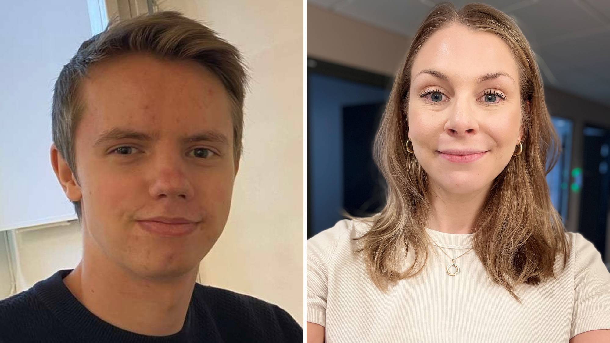 Axel och Johanna sommarjobbade på Ellevio 2024